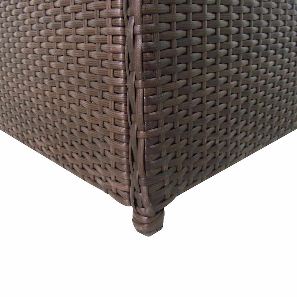 vidaXL Ladă de depozitare de grădină, maro, 120x50x60 cm, poliratan vidaXL Ladă de depozitare de grădină, maro, 120x50x60 cm, poliratan