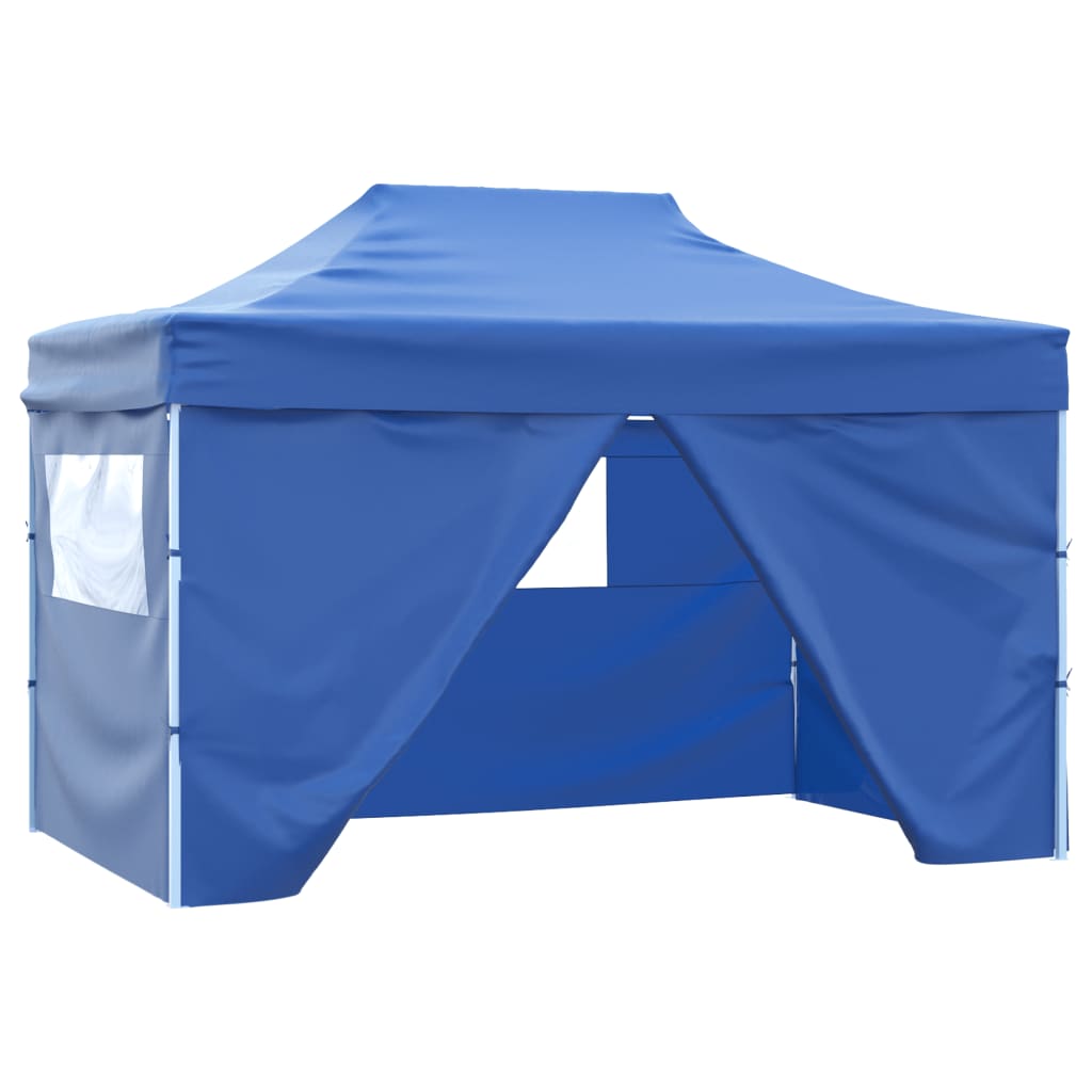 42512 vidaXL Foldable Tent Pop-Up with 4 Side Walls 3x4,5 m Blue 42512 vidaXL Foldable Tent Pop-Up with 4 Side Walls 3x4,5 m Blue