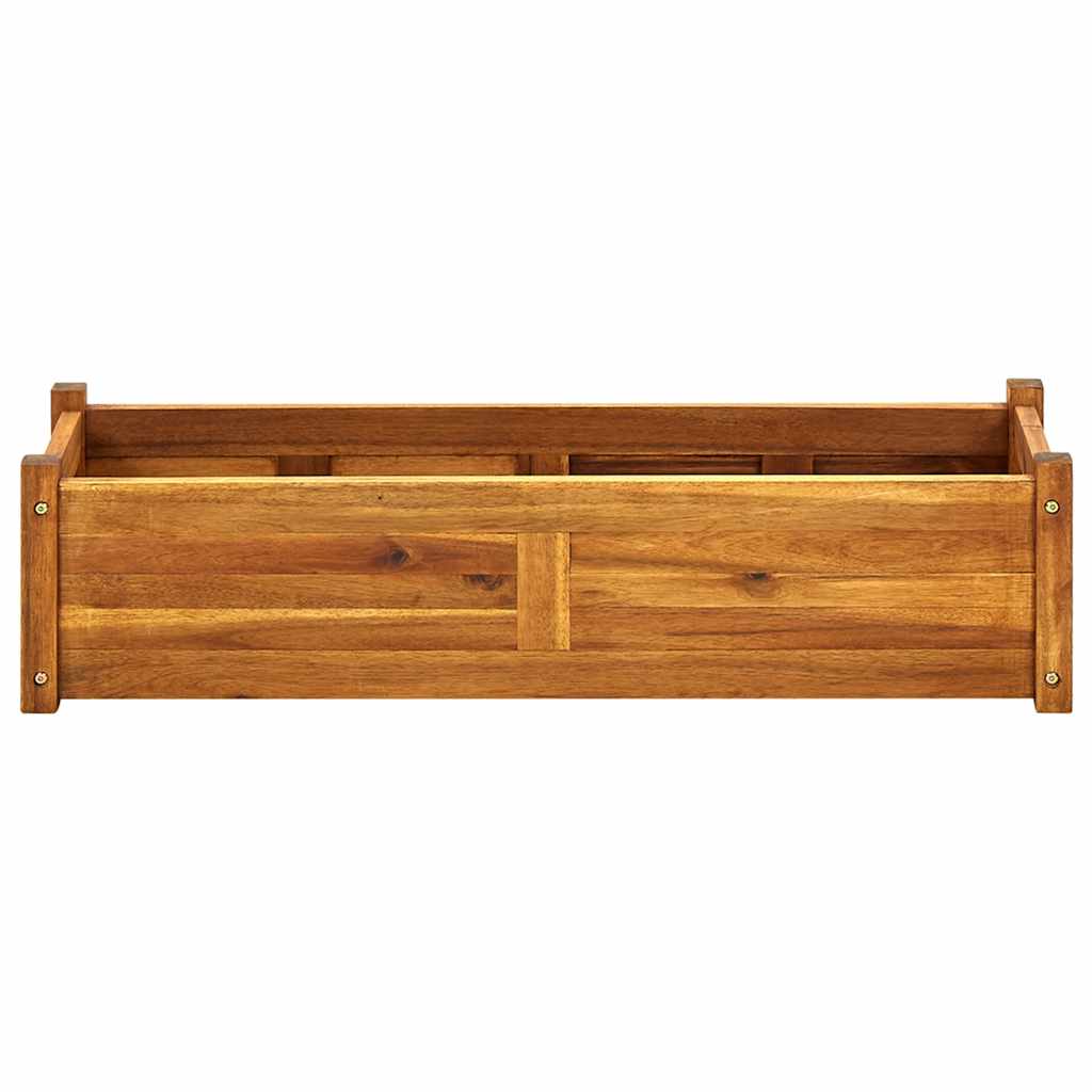 vidaXL Strat înălțat de grădină, 100x30x25 cm, lemn de acacia