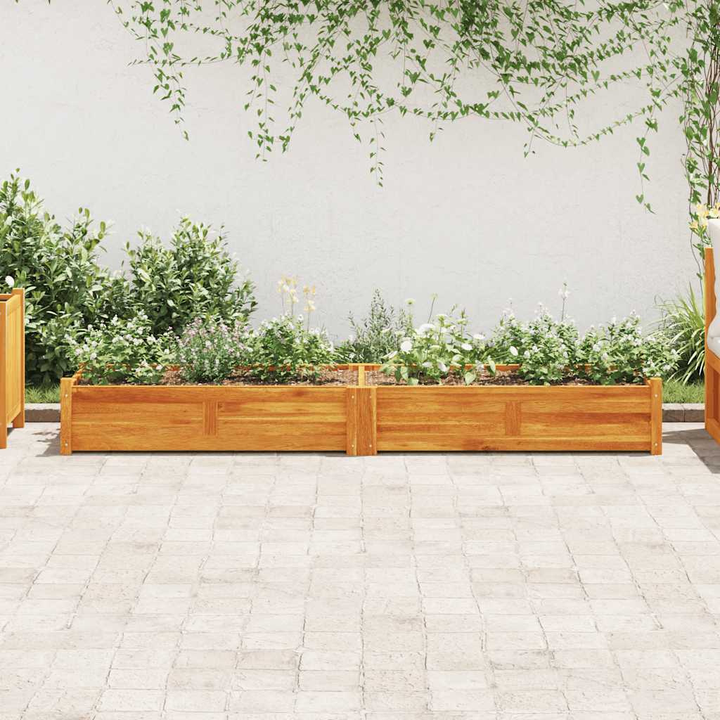 vidaXL Strat înălțat de grădină, 200x50x25 cm, lemn de acacia