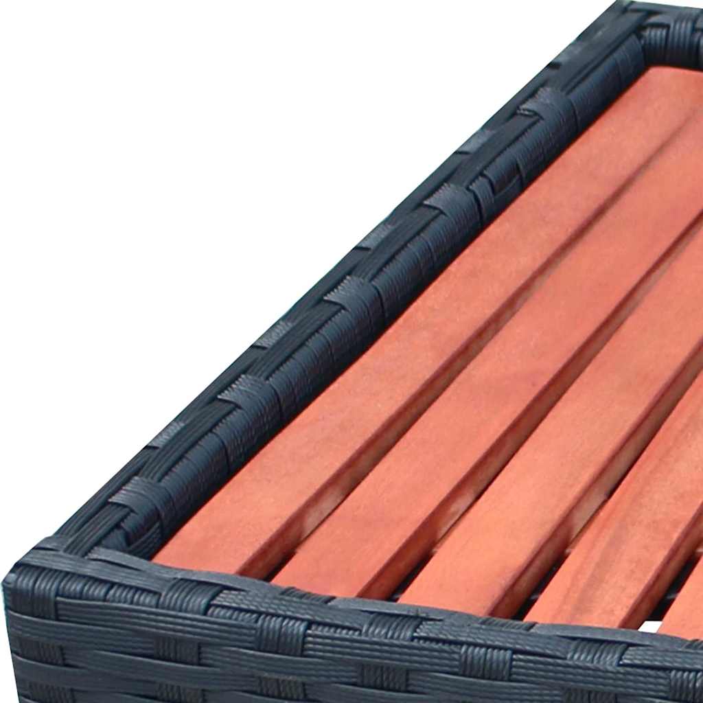 vidaXL Treaptă pentru spa, negru, 92 x 45 x 25 cm, poliratan vidaXL Treaptă pentru spa, negru, 92 x 45 x 25 cm, poliratan