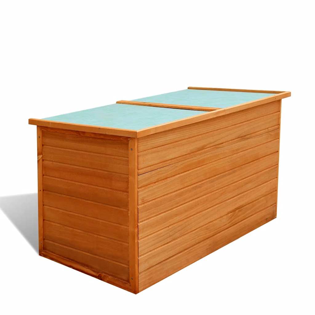 vidaXL Ladă de depozitare de grădină, 126 x 72 x 72 cm, lemn vidaXL Ladă de depozitare de grădină, 126 x 72 x 72 cm, lemn