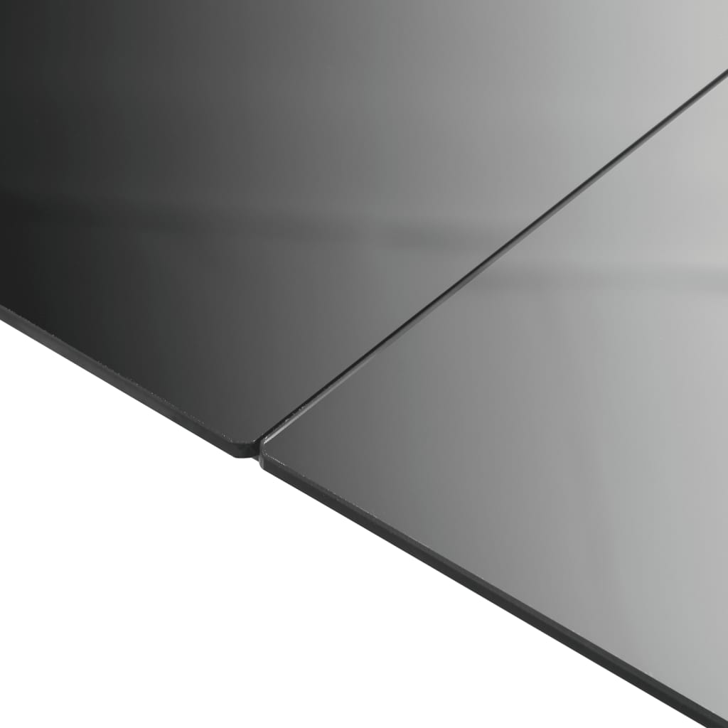 vidaXL Masă de grădină, negru, 150 x 90 x 74 cm, aluminiu și sticlă vidaXL Masă de grădină, negru, 150 x 90 x 74 cm, aluminiu și sticlă