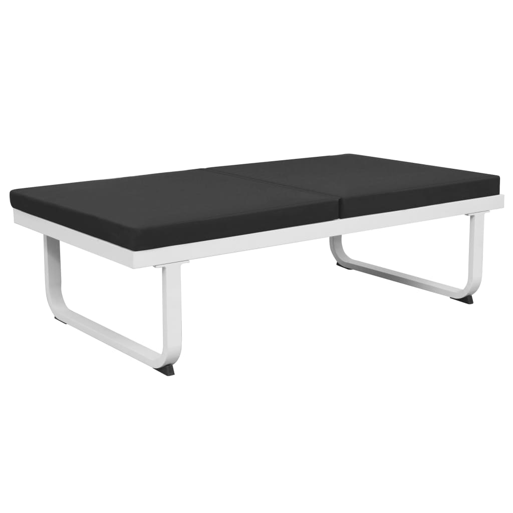 vidaXL Set mobilier grădină, 5 piese, negru, textilenă și aluminiu vidaXL Set mobilier grădină, 5 piese, negru, textilenă și aluminiu