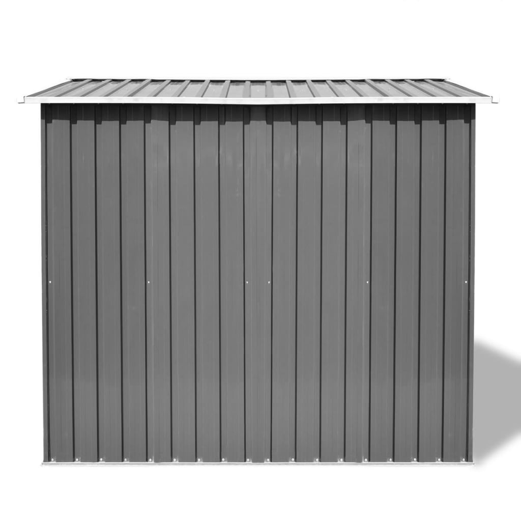 vidaXL Magazie șopron metalic de grădină, 257 x 205 x 178 cm, gri vidaXL Magazie șopron metalic de grădină, 257 x 205 x 178 cm, gri