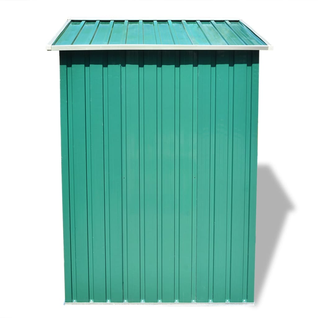 vidaXL Magazie metalică de grădină, 204 x 132 x 186 cm, verde vidaXL Magazie metalică de grădină, 204 x 132 x 186 cm, verde