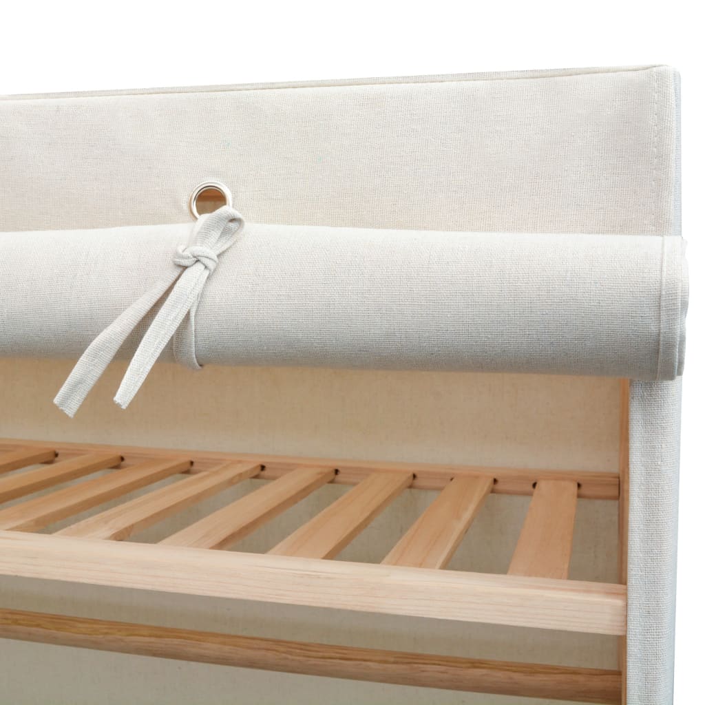 vidaXL Dulap din material textil și lemn de pin 110 x 40 x 170 cm vidaXL Dulap din material textil și lemn de pin 110 x 40 x 170 cm