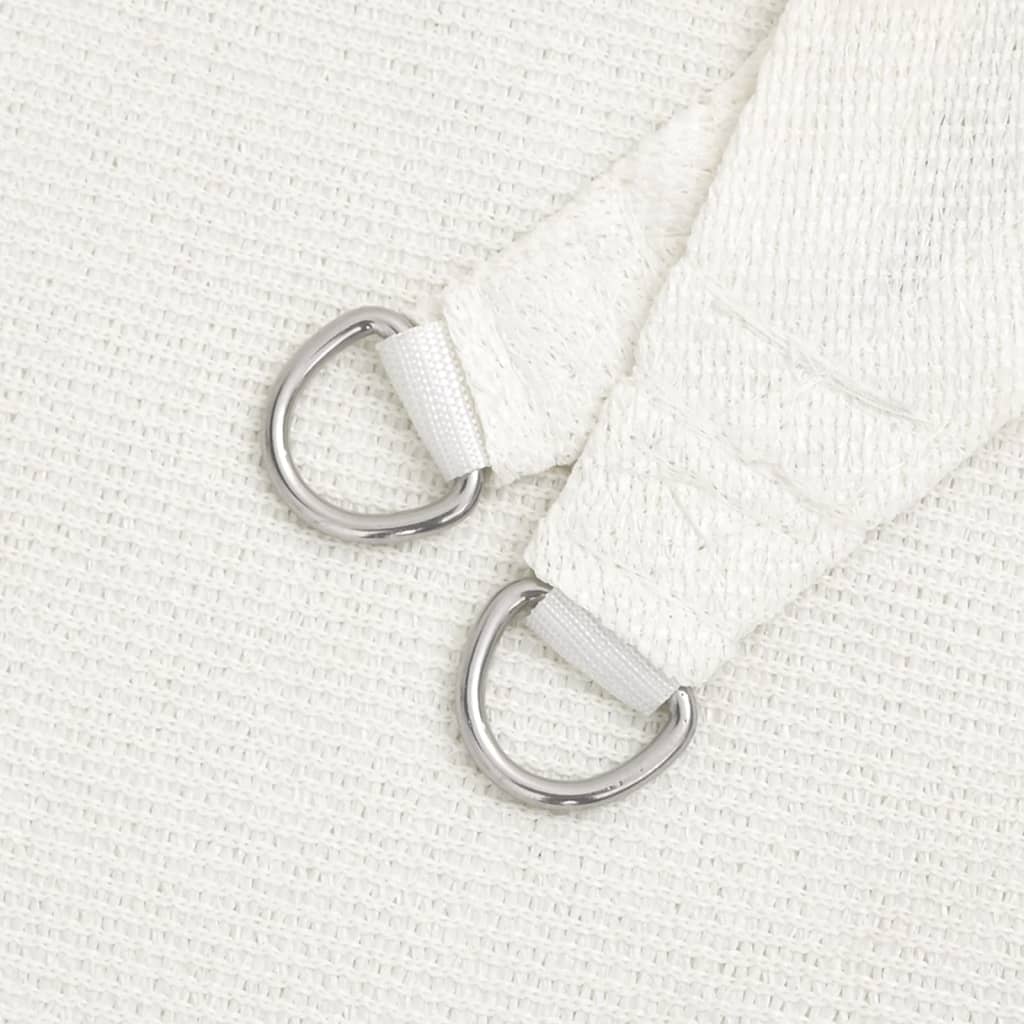 vidaXL Pânză parasolar din HDPE triunghiulară 3,6x3,6x3,6 m, alb