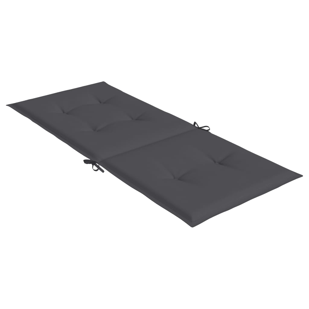 vidaXL Perne scaun cu spătar înalt, 2 buc. antracit 120x50x3 cm textil vidaXL Perne scaun cu spătar înalt, 2 buc. antracit 120x50x3 cm textil