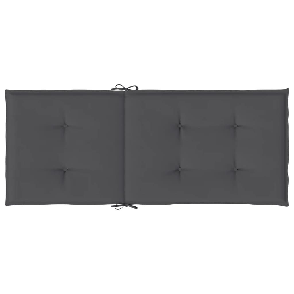 vidaXL Perne scaun cu spătar înalt, 2 buc. antracit 120x50x3 cm textil vidaXL Perne scaun cu spătar înalt, 2 buc. antracit 120x50x3 cm textil