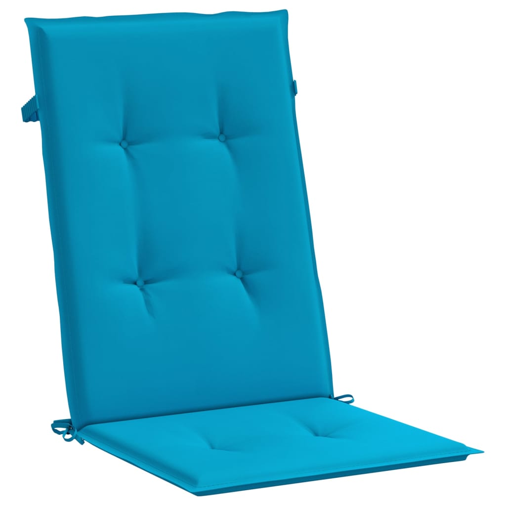 vidaXL Perne scaun spătar înalt, 4 buc., albastru, 120x50x3 cm, textil vidaXL Perne scaun spătar înalt, 4 buc., albastru, 120x50x3 cm, textil