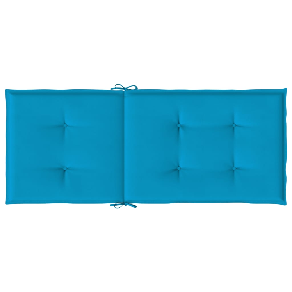 vidaXL Perne scaun spătar înalt, 4 buc., albastru, 120x50x3 cm, textil vidaXL Perne scaun spătar înalt, 4 buc., albastru, 120x50x3 cm, textil