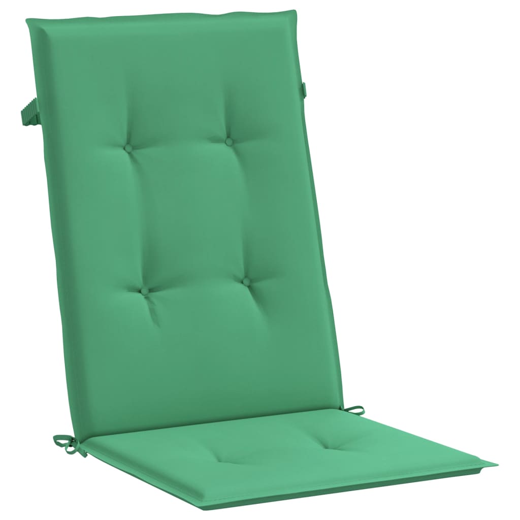 vidaXL Perne scaun cu spătar înalt, 4 buc., verde, 120x50x3 cm, textil vidaXL Perne scaun cu spătar înalt, 4 buc., verde, 120x50x3 cm, textil