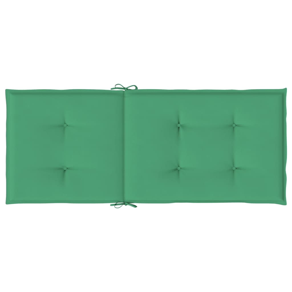 vidaXL Perne scaun cu spătar înalt, 4 buc., verde, 120x50x3 cm, textil vidaXL Perne scaun cu spătar înalt, 4 buc., verde, 120x50x3 cm, textil