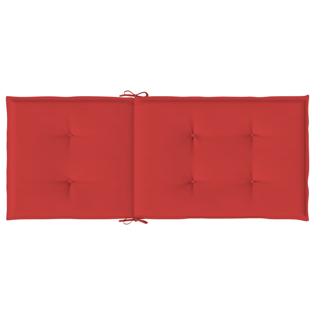 vidaXL Perne scaun cu spătar înalt, 4 buc., roșu, 120x50x3 cm, textil vidaXL Perne scaun cu spătar înalt, 4 buc., roșu, 120x50x3 cm, textil