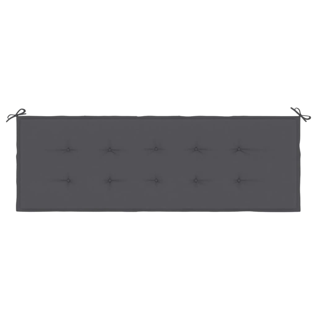 vidaXL Pernă de bancă de grădină antracit 150x50x3 cm textil oxford vidaXL Pernă de bancă de grădină antracit 150x50x3 cm textil oxford