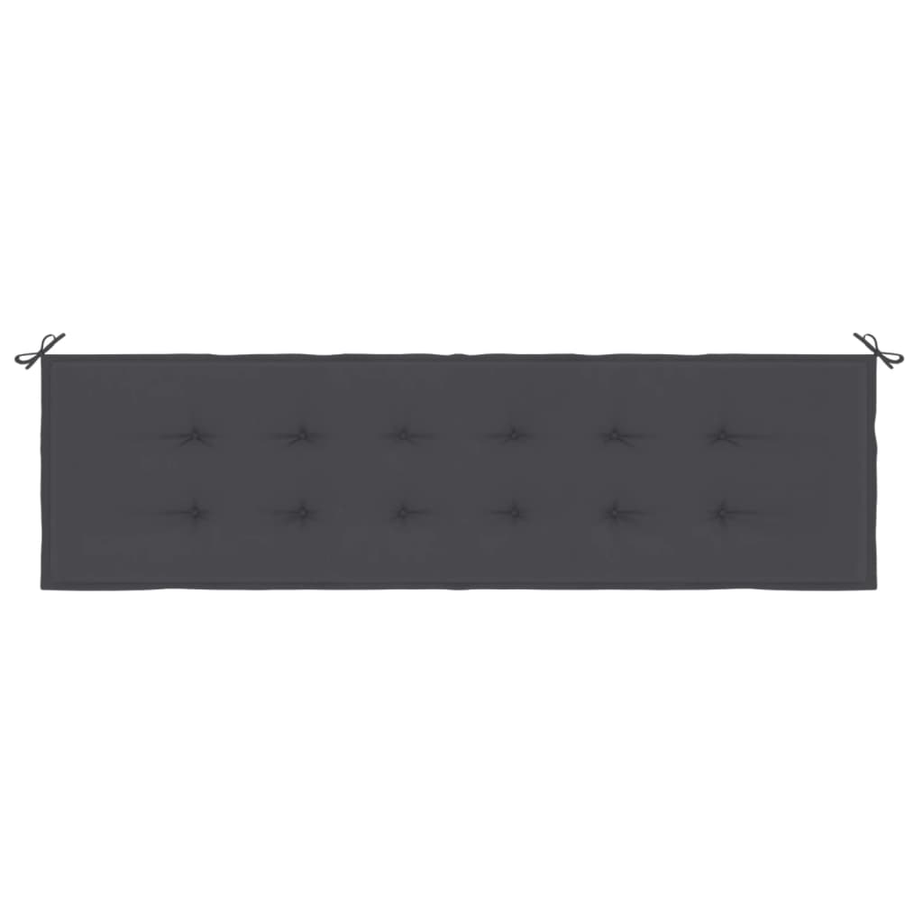 vidaXL Pernă de bancă de grădină antracit 180x50x3 cm textil oxford vidaXL Pernă de bancă de grădină antracit 180x50x3 cm textil oxford