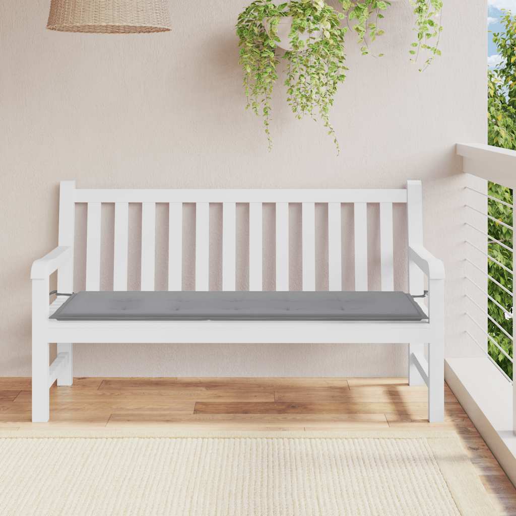 vidaXL Pernă de bancă de grădină, gri, 150x50x4 cm, textil oxford vidaXL Pernă de bancă de grădină, gri, 150x50x4 cm, textil oxford