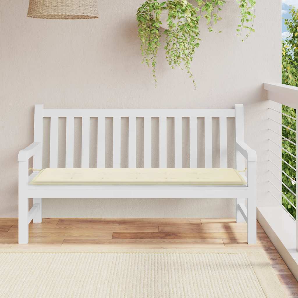 vidaXL Pernă de bancă de grădină, crem, 150x50x4 cm, textil oxford vidaXL Pernă de bancă de grădină, crem, 150x50x4 cm, textil oxford