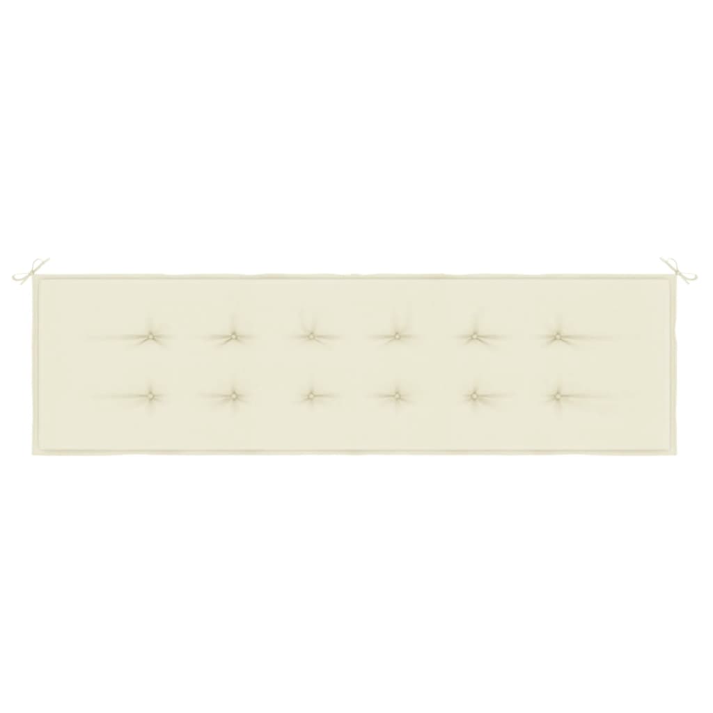 vidaXL Pernă de bancă de grădină, crem, 180x50x3 cm, textil oxford vidaXL Pernă de bancă de grădină, crem, 180x50x3 cm, textil oxford