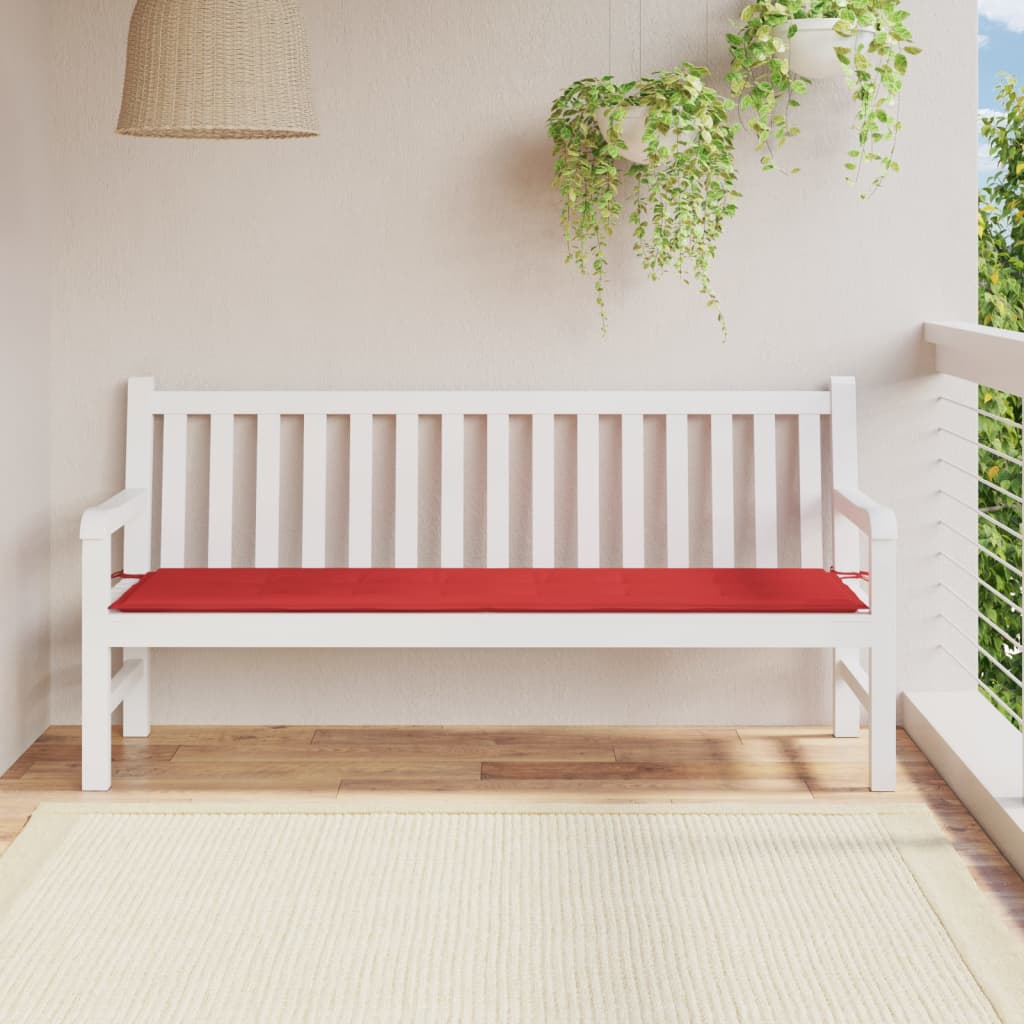 vidaXL Pernă de bancă de grădină, roșu, 180x50x3 cm, textil oxford vidaXL Pernă de bancă de grădină, roșu, 180x50x3 cm, textil oxford