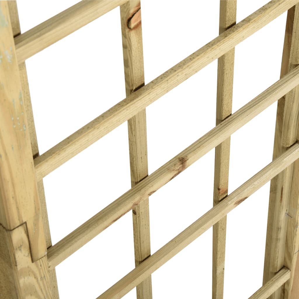 vidaXL Pergolă arcuită, lemn de pin verde tratat