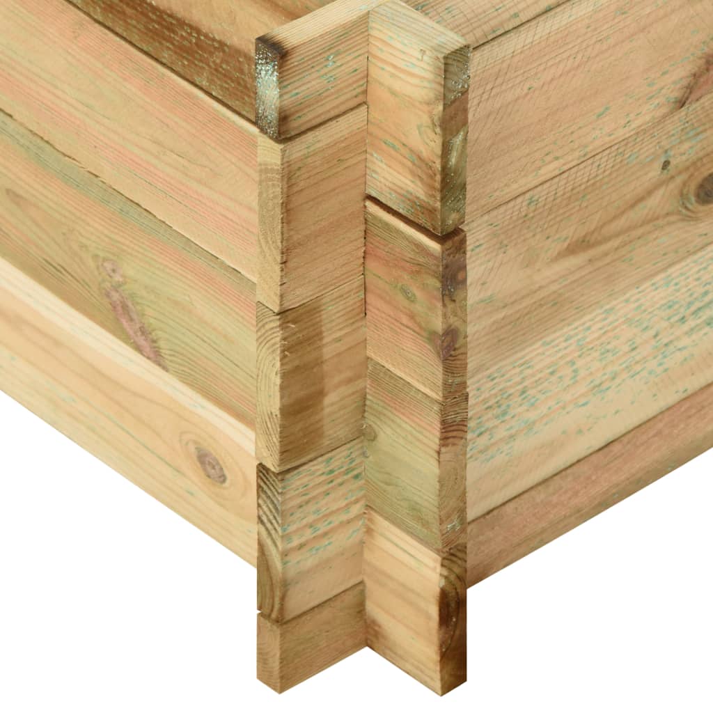 vidaXL Strat înălțat legume grădină, 120x120x40 cm, lemn de pin tratat vidaXL Strat înălțat legume grădină, 120x120x40 cm, lemn de pin tratat
