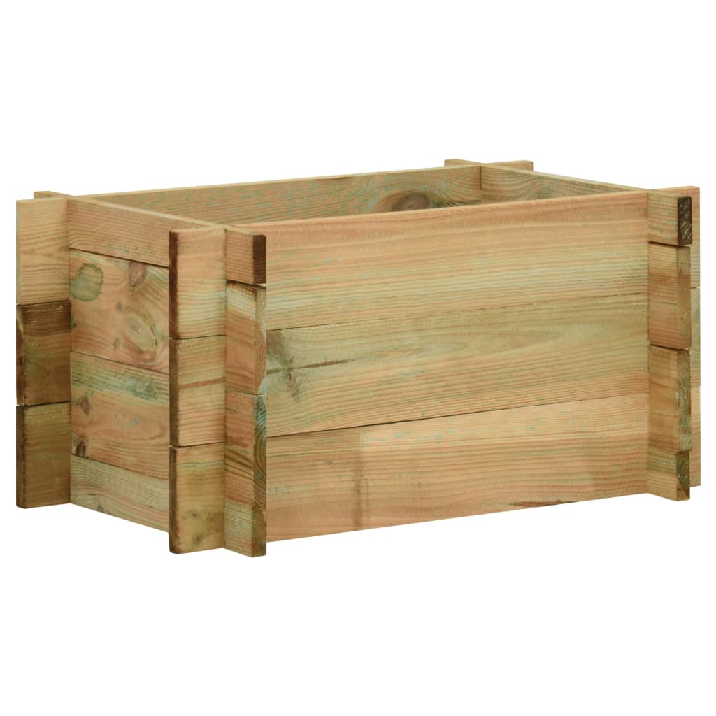 vidaXL Strat înălțat legume grădină, 40 cm, lemn de pin tratat vidaXL Strat înălțat legume grădină, 40 cm, lemn de pin tratat
