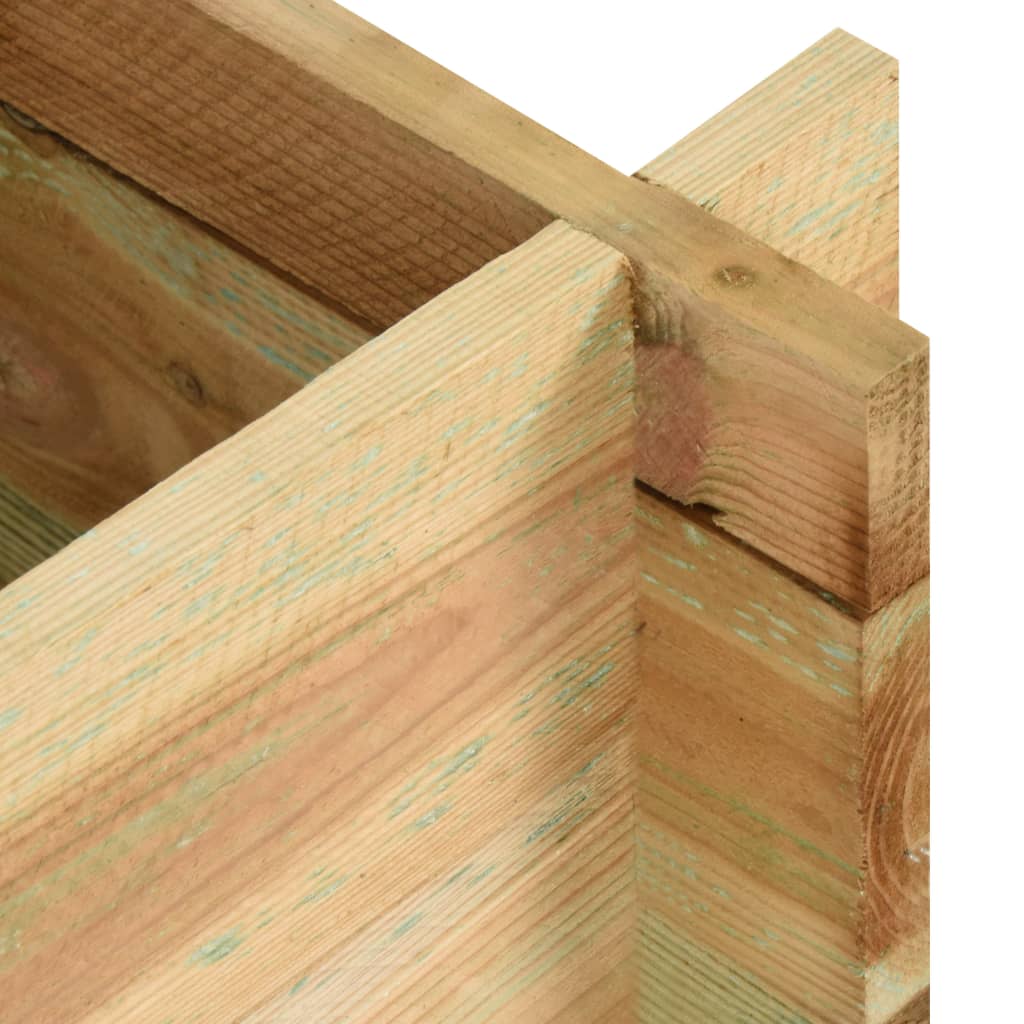 vidaXL Strat înălțat legume grădină, 120 cm, lemn de pin tratat vidaXL Strat înălțat legume grădină, 120 cm, lemn de pin tratat