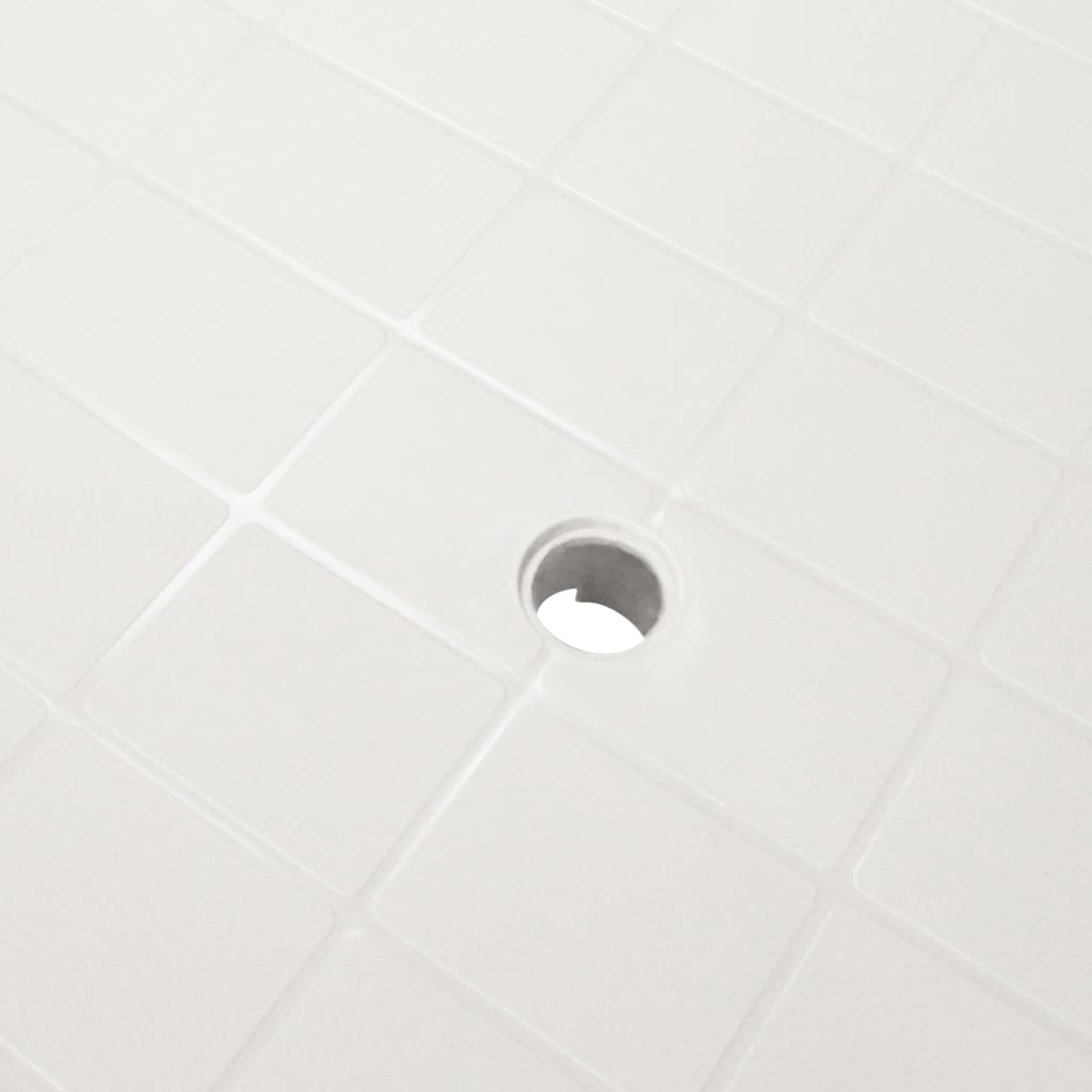 vidaXL Masă de grădină, alb, 101 x 68 x 72 cm, plastic