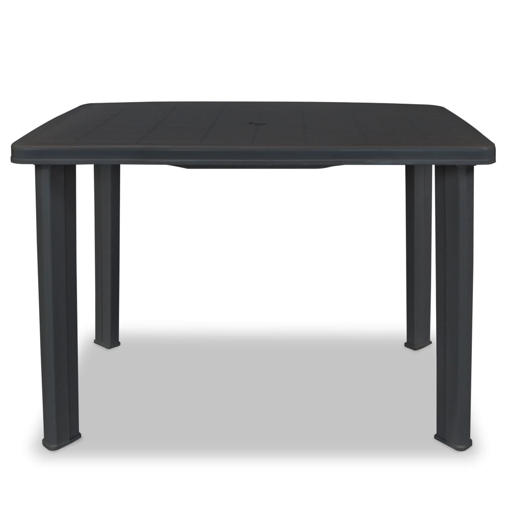 vidaXL Masă de grădină, antracit, 101 x 68 x 72 cm, plastic vidaXL Masă de grădină, antracit, 101 x 68 x 72 cm, plastic
