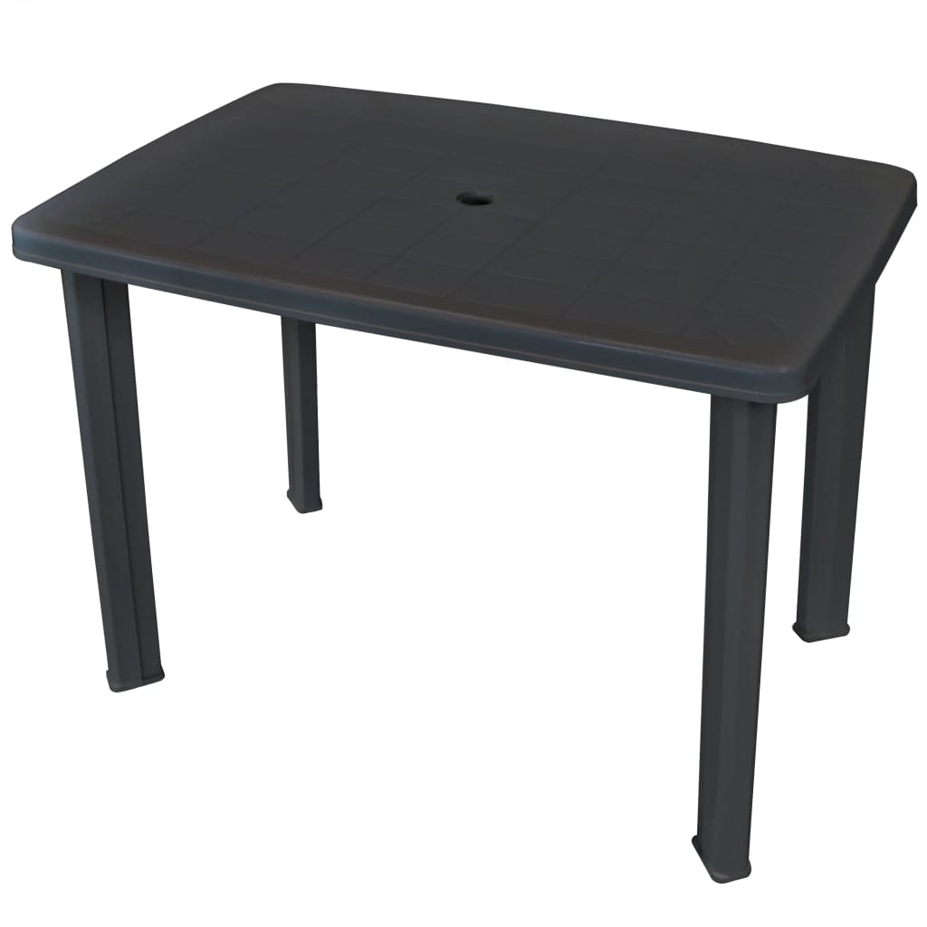 vidaXL Masă de grădină, antracit, 101 x 68 x 72 cm, plastic vidaXL Masă de grădină, antracit, 101 x 68 x 72 cm, plastic