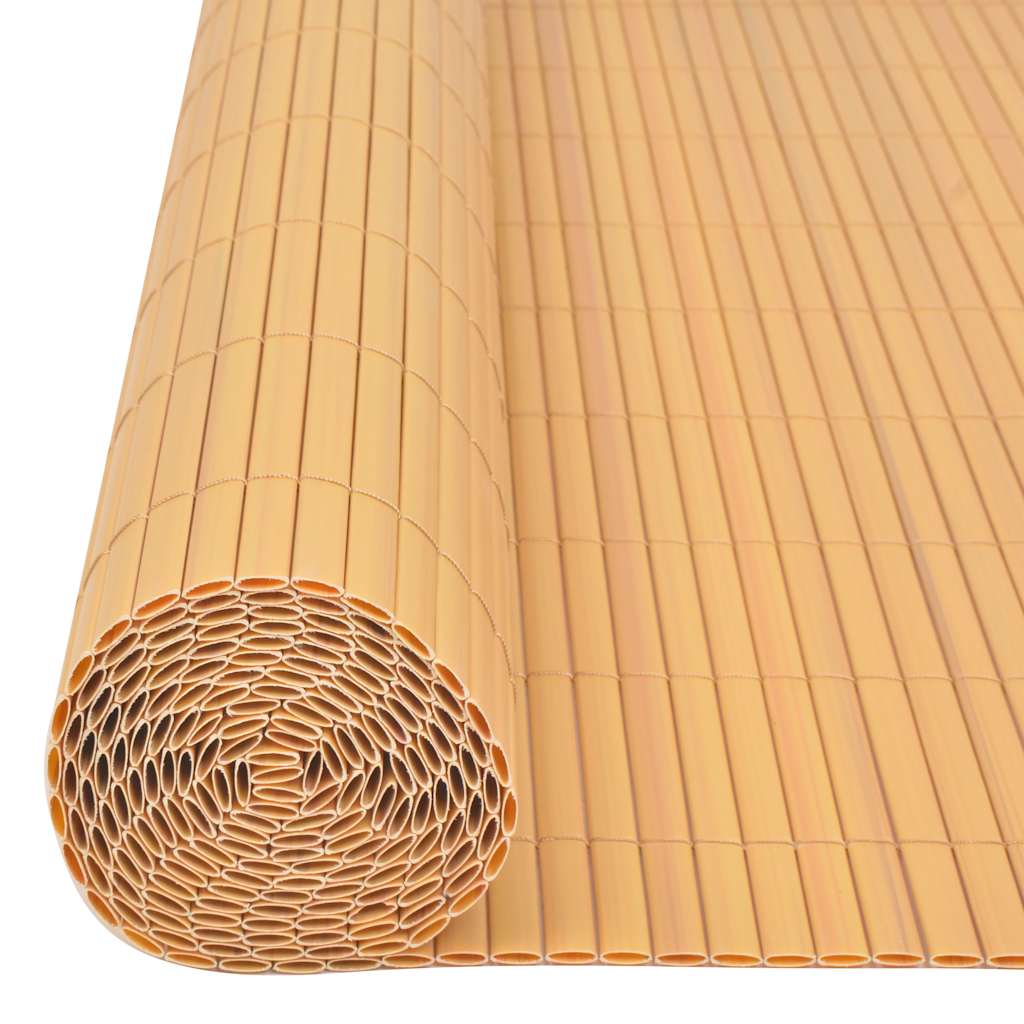 vidaXL Gard de grădină cu două fețe, galben, 90 x 300 cm, PVC