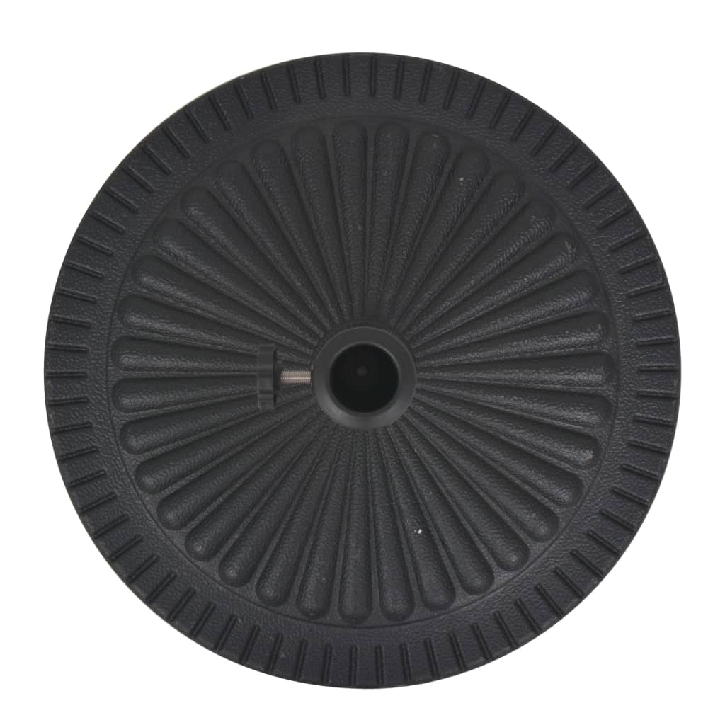 vidaXL Suport umbrelă de soare, rășină, rotund, negru, 14 kg vidaXL Suport umbrelă de soare, rășină, rotund, negru, 14 kg