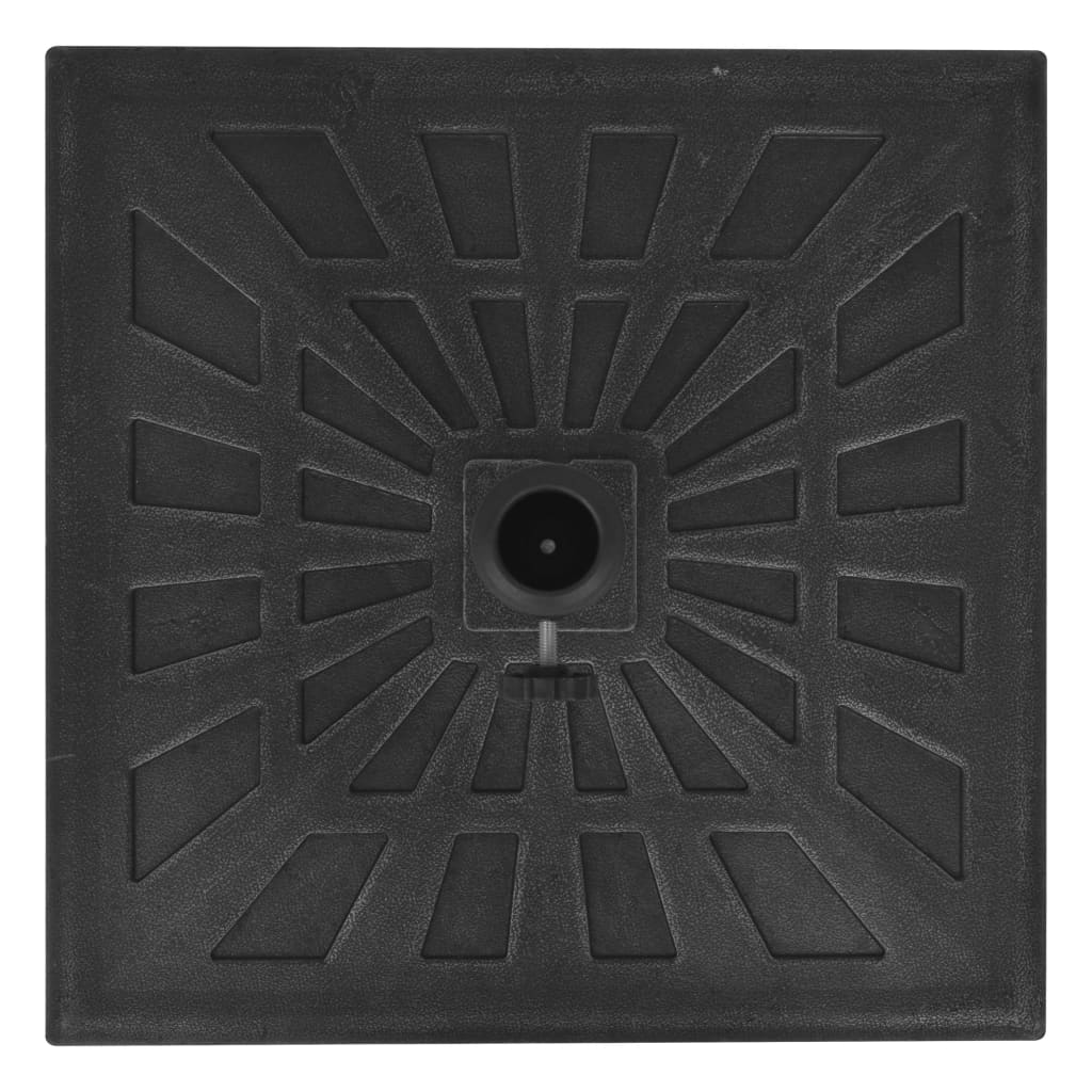 vidaXL Suport umbrelă de soare, rășină, pătrat, negru, 12 kg vidaXL Suport umbrelă de soare, rășină, pătrat, negru, 12 kg