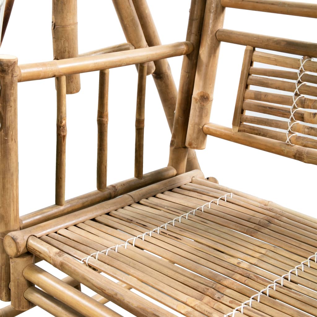 vidaXL Balansoar cu 2 locuri, cu frunze de palmier, 202 cm, bambus vidaXL Balansoar cu 2 locuri, cu frunze de palmier, 202 cm, bambus