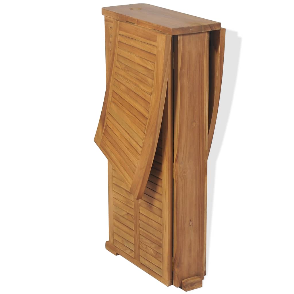 vidaXL Masă de bar pliabilă, 155 x 53 x 105 cm, lemn masiv de tec vidaXL Masă de bar pliabilă, 155 x 53 x 105 cm, lemn masiv de tec
