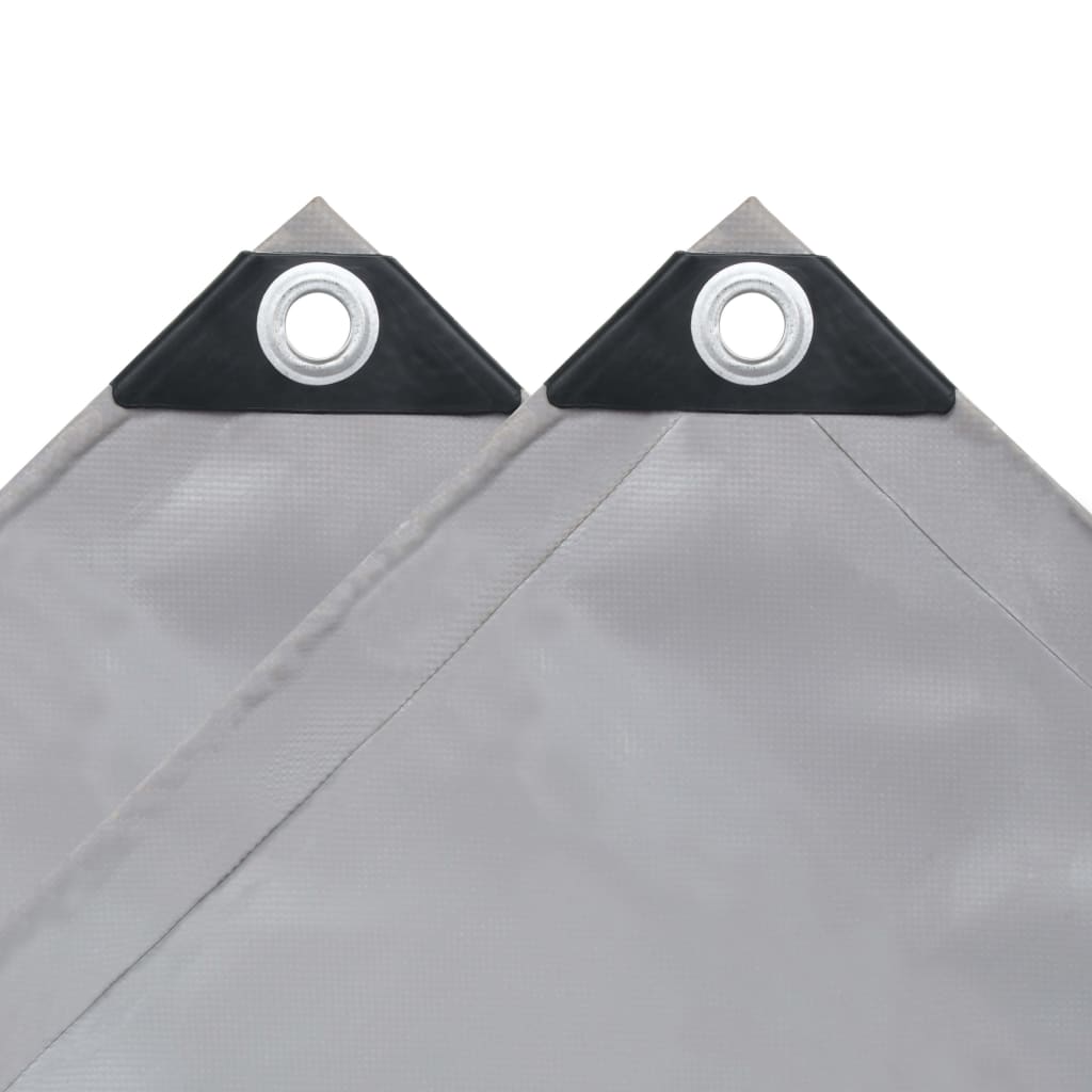 vidaXL Prelată, gri, 650 g/m², 2x3 m