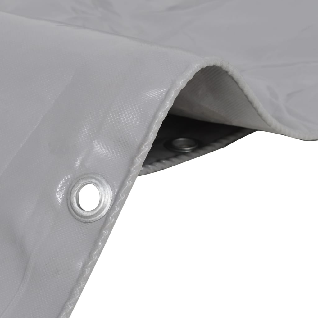 vidaXL Prelată, gri, 650 g/m², 3x5 m
