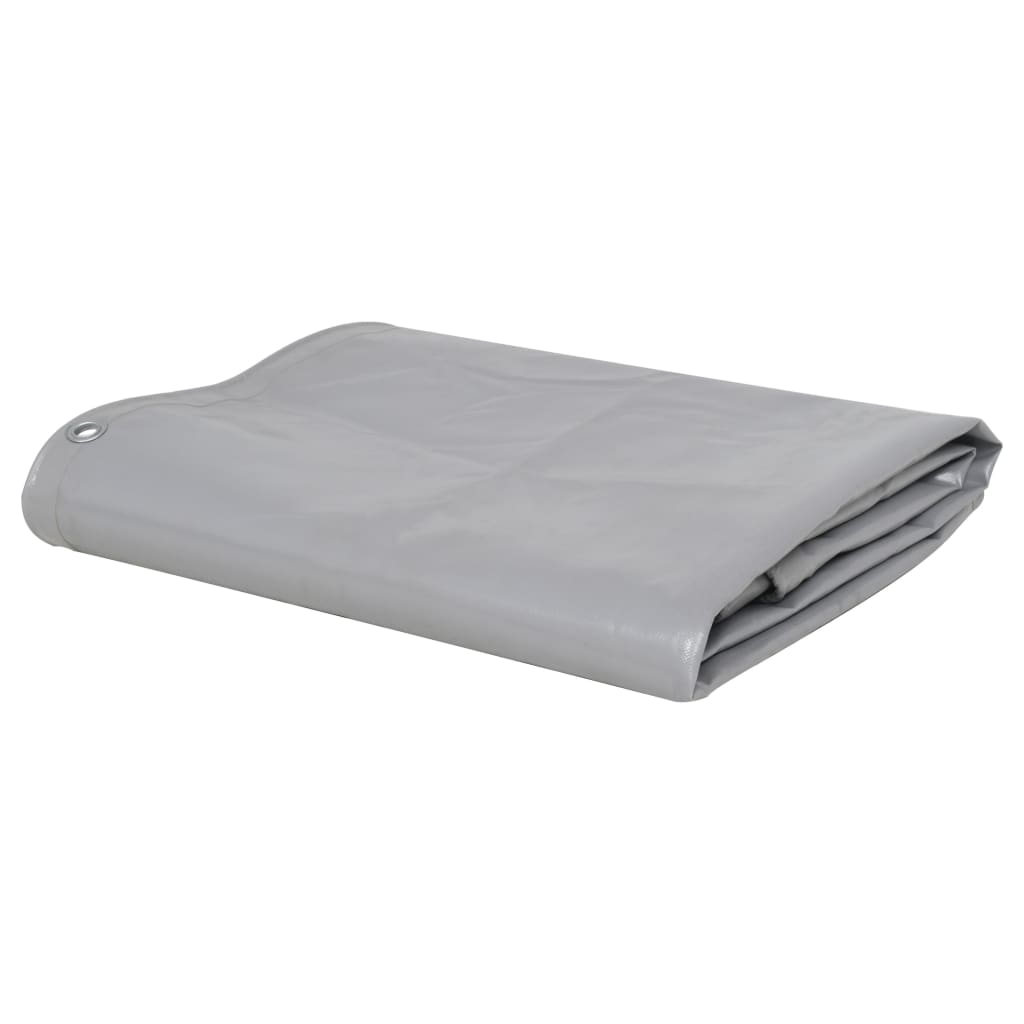 vidaXL Prelată, gri, 650 g/m², 4x4 m