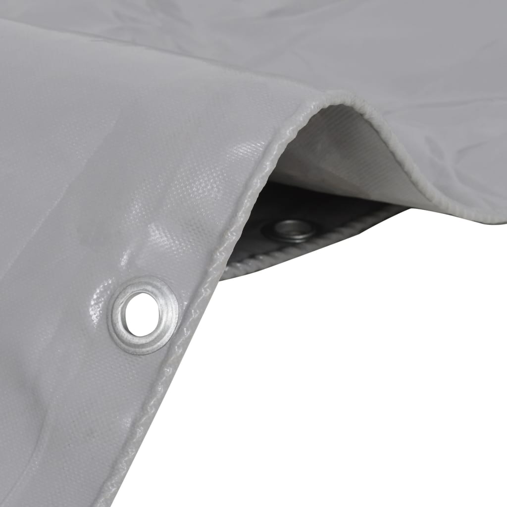 vidaXL Prelată, gri, 650 g/m², 4x5 m