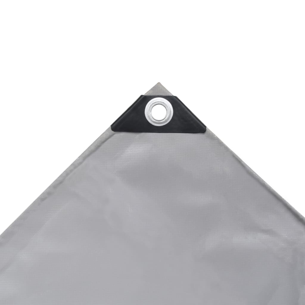 vidaXL Prelată, gri, 650 g/m², 4x5 m