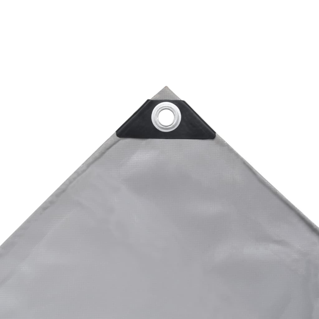 vidaXL Prelată, gri, 650 g/m², 4x7 m