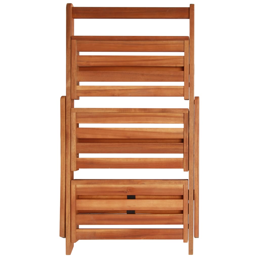 vidaXL Suport de plante, 3 niveluri, 50x63x80 cm, lemn masiv de acacia vidaXL Suport de plante, 3 niveluri, 50x63x80 cm, lemn masiv de acacia