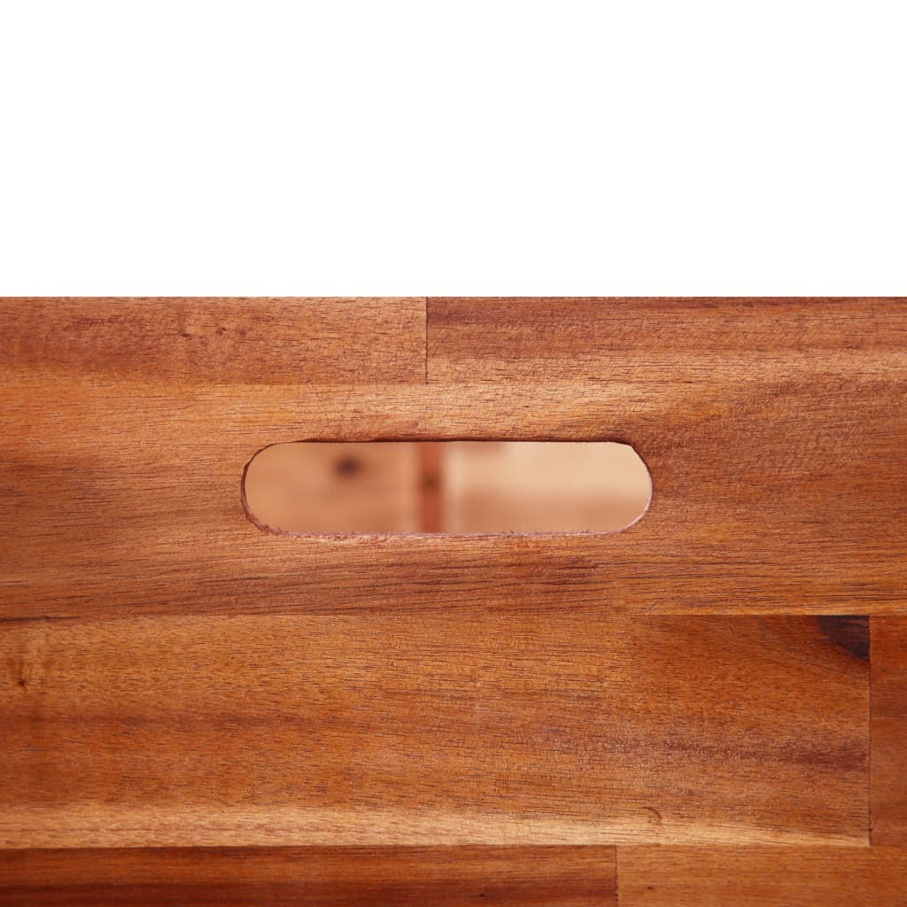 vidaXL Strat înălțat de grădină, 200 x 50 x 50 cm, lemn de acacia
