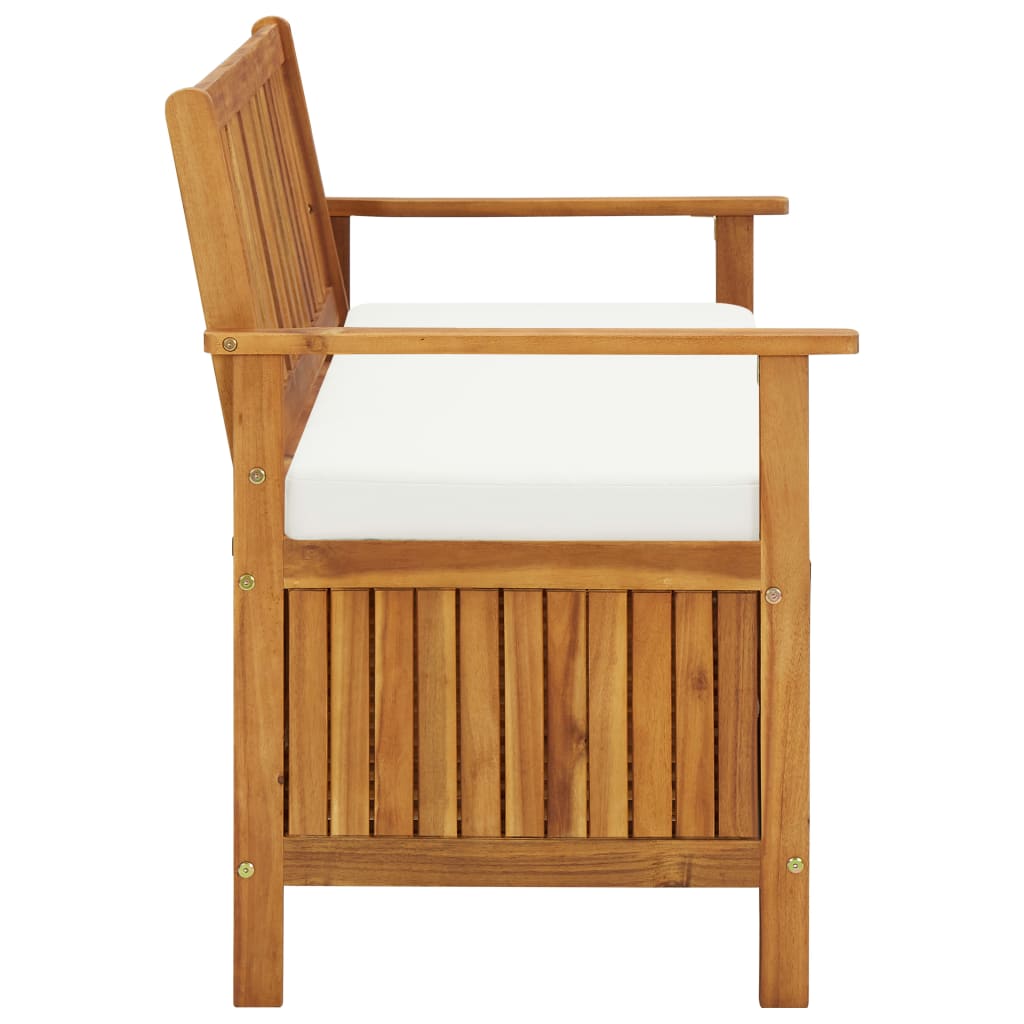 vidaXL Bancă de depozitare grădină 120x63x84 cm lemn masiv salcâm XL vidaXL Bancă de depozitare grădină 120x63x84 cm lemn masiv salcâm XL