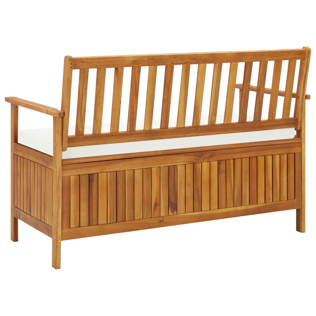 vidaXL Bancă de depozitare grădină 120x63x84 cm lemn masiv salcâm XL vidaXL Bancă de depozitare grădină 120x63x84 cm lemn masiv salcâm XL