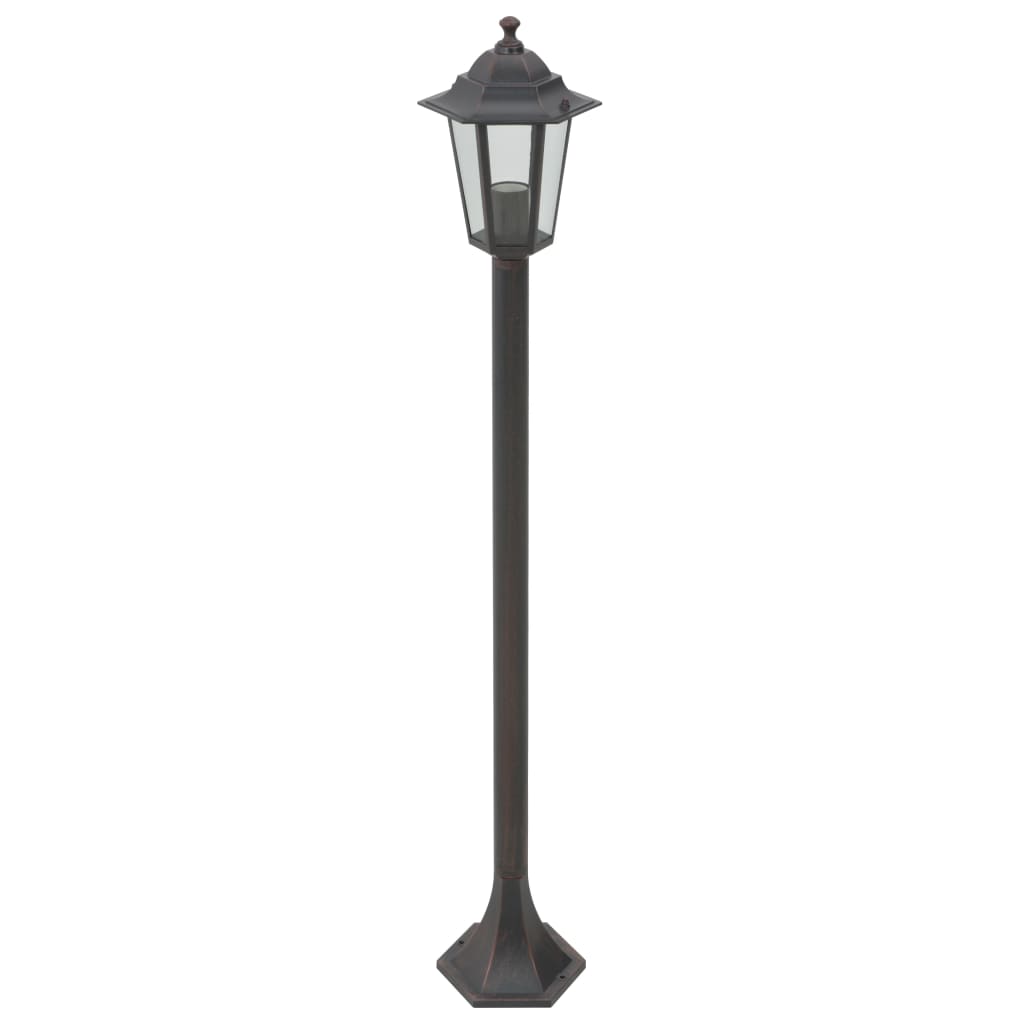 vidaXL Stâlp iluminare grădină, 6 buc., bronz, 110 cm, aluminiu, E27 vidaXL Stâlp iluminare grădină, 6 buc., bronz, 110 cm, aluminiu, E27