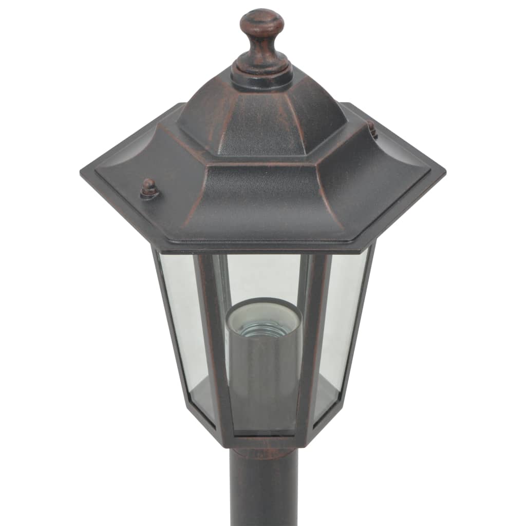 vidaXL Stâlp iluminare grădină, 6 buc., bronz, 110 cm, aluminiu, E27 vidaXL Stâlp iluminare grădină, 6 buc., bronz, 110 cm, aluminiu, E27