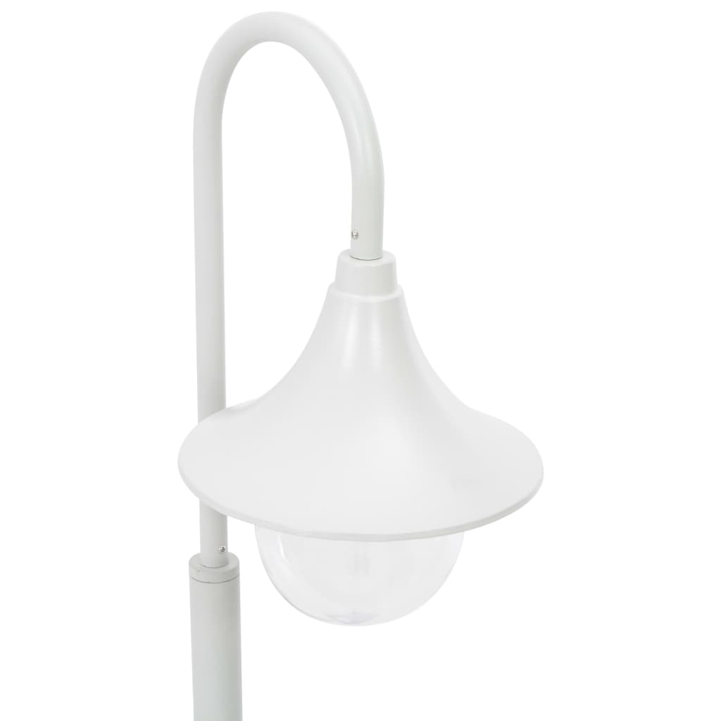 vidaXL Stâlp de iluminat pentru grădină, alb, 120 cm, aluminiu, E27